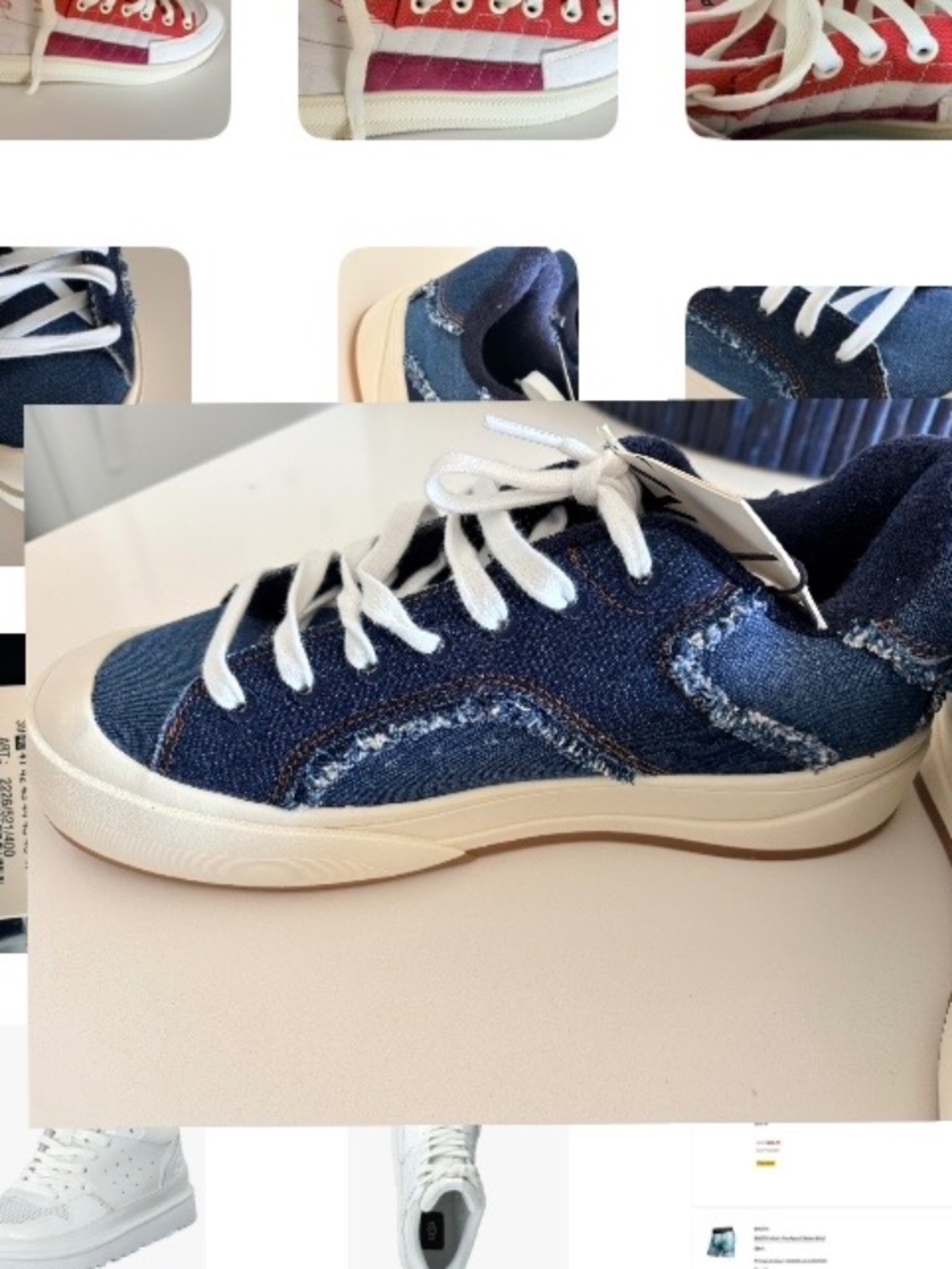 ZARA skater style denim sneakers 40